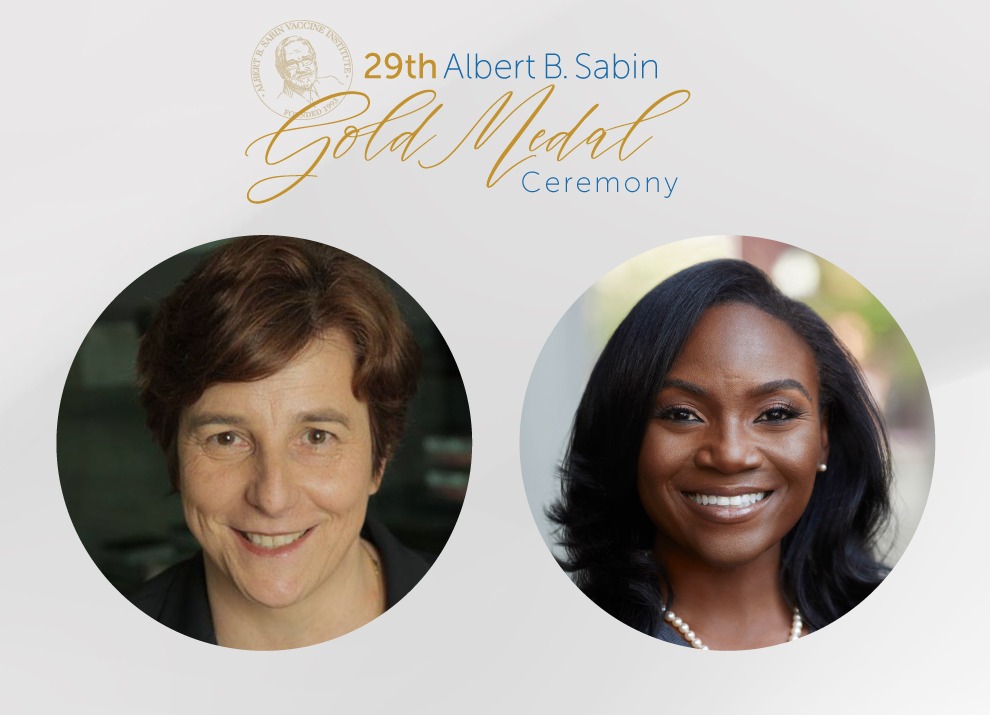 Gold Medal recipient Dr. Kathrin Jansen and Rising Star recipient Dr. Kizzmekia Corbett.